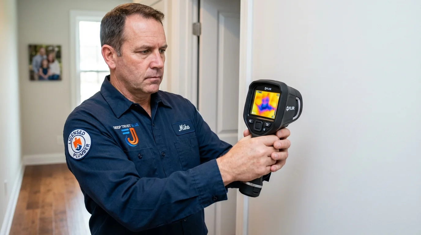 Thermal imaging leak detection by Johns Plumbing LLC in Isabela
